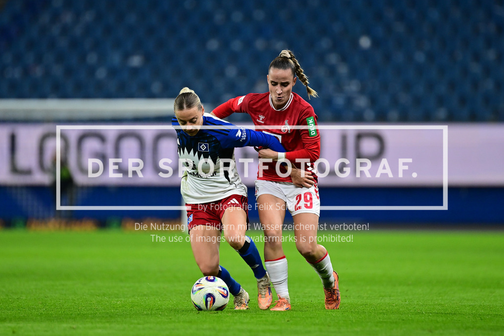 Fußball I Frauen I Saison 2025-2026 I Bundesliga I 12. Spieltag I Hamburger SV - 1. FC Köln I 53863 | Der Sportfotograf. - Realisiert mit Pictrs.com