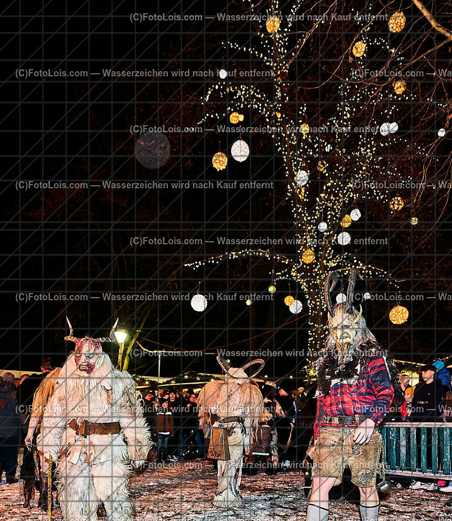 ALP9724_Wieselburger ADVENT_Wintersonnenwende_Perchtenlauf | (C)FotoLois.com, Alois Spandl, Wieselburger Advent, Wintersonnenwendfeier mit Umzug durch die Stadt, Sonnenwendfeuer und Perchtenlauf mit Show im Schlosspark, Mitwirkung der Partnergemeinde EINBECK, Sa 17. Dezmber 2022.