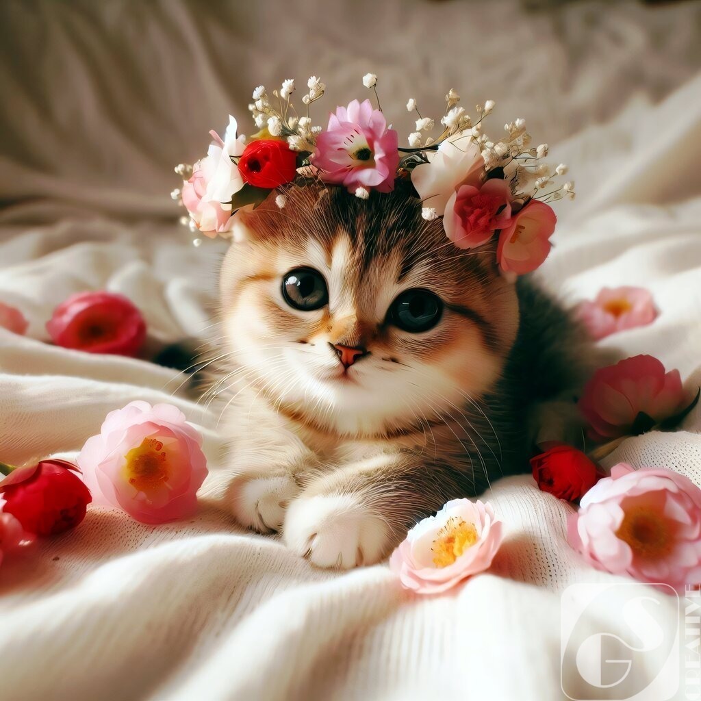 Flower Kitty | Fotogeschenke aller Art, kostenlose Games und die schönsten KI-Bilder in 4K Qualität. Egal ob als Download, Leinwand, Kalender usw... Jetzt günstig bestellen!
 - Realisiert mit Pictrs.com