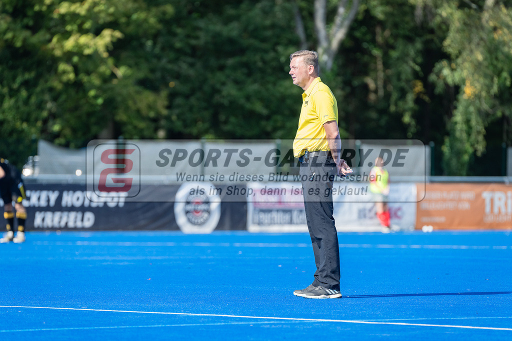 HK_20231001_104883 | 1.Bundesliga Herren Crefelder HTC - Harvestehuder THC am 1.10.2023 CHTC, Krefeld , Knechten ( SR )