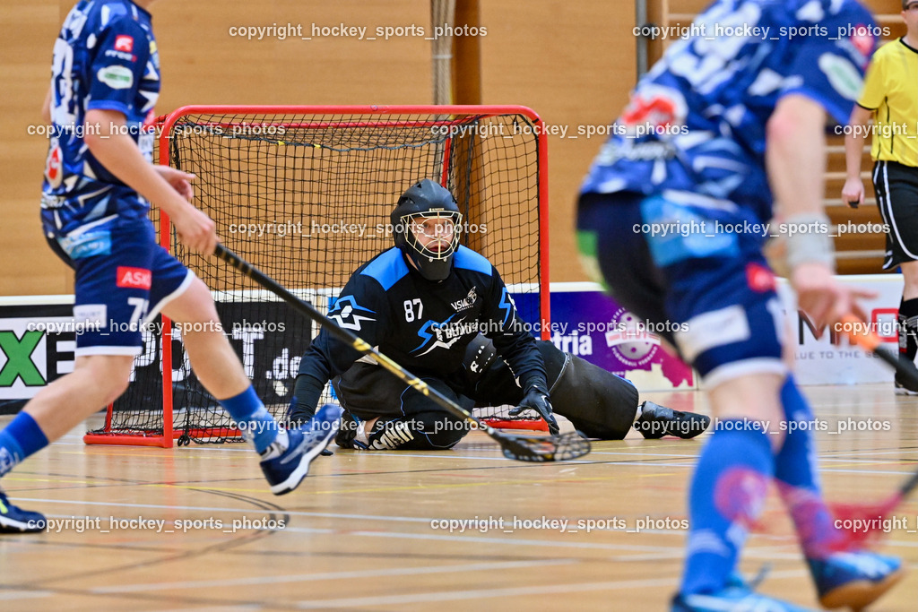 VSV Unihockye vs. KAC Floorball | VSV Unihockye vs. KAC Floorball, VSV Unihockye vs. KAC Floorball am 13.04.2025 in Villach (Ballspielhalle St. Martin), Austria, (Photo by Bernd Stefan)