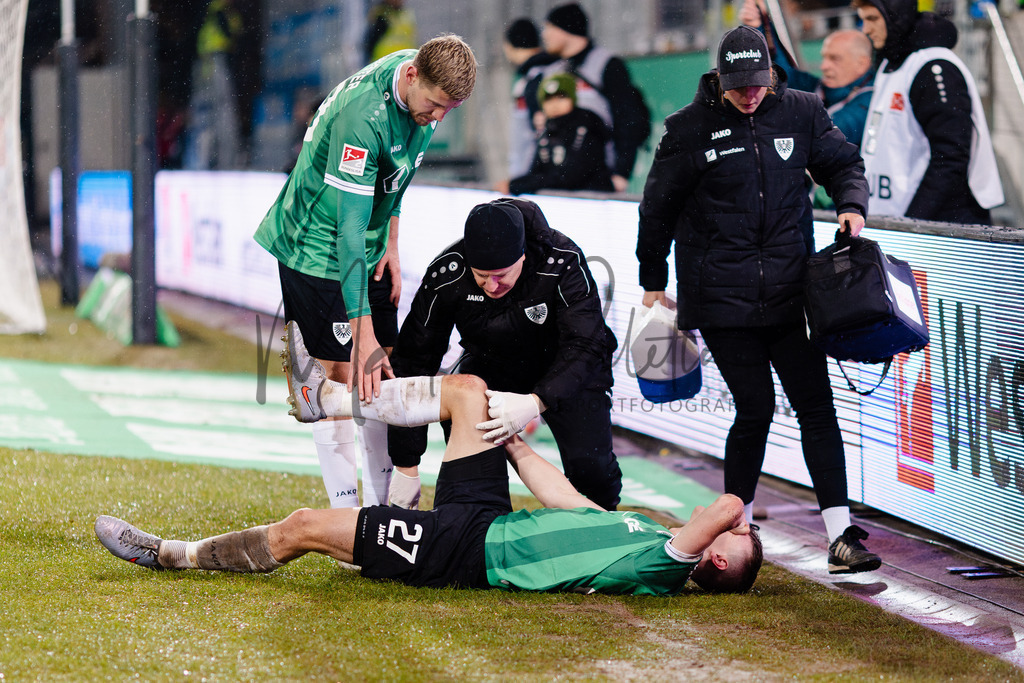 2. Bundesliga, Saison 2025/26, 21. Spieltag: SC Preußen Münster - VfL Bochum | Münster, 06.02.2026: 2. Bundesliga, 21. Spieltag, SC Preußen Münster gegen VfL Bochum im LVM-Preußenstadion in Münster. Foto: sportfotografie.ms | Markus Paletta - Realisiert mit Pictrs.com