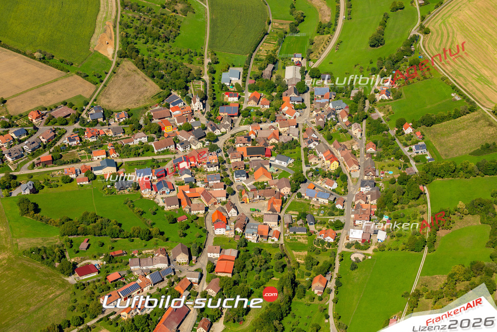 Das Luftbild zeigt : Hachtel Bad Mergentheim - Die Luftaufnahme wurde 2023 vom UL-Flugzeug aus erstellt ( keine Drohne ) - Hochauflösende Luftaufnahme - Für grossformatige Ausdrucke geeignet. Die Geschenkidee !Mit Lizenz und Bildrechte bestellbar
