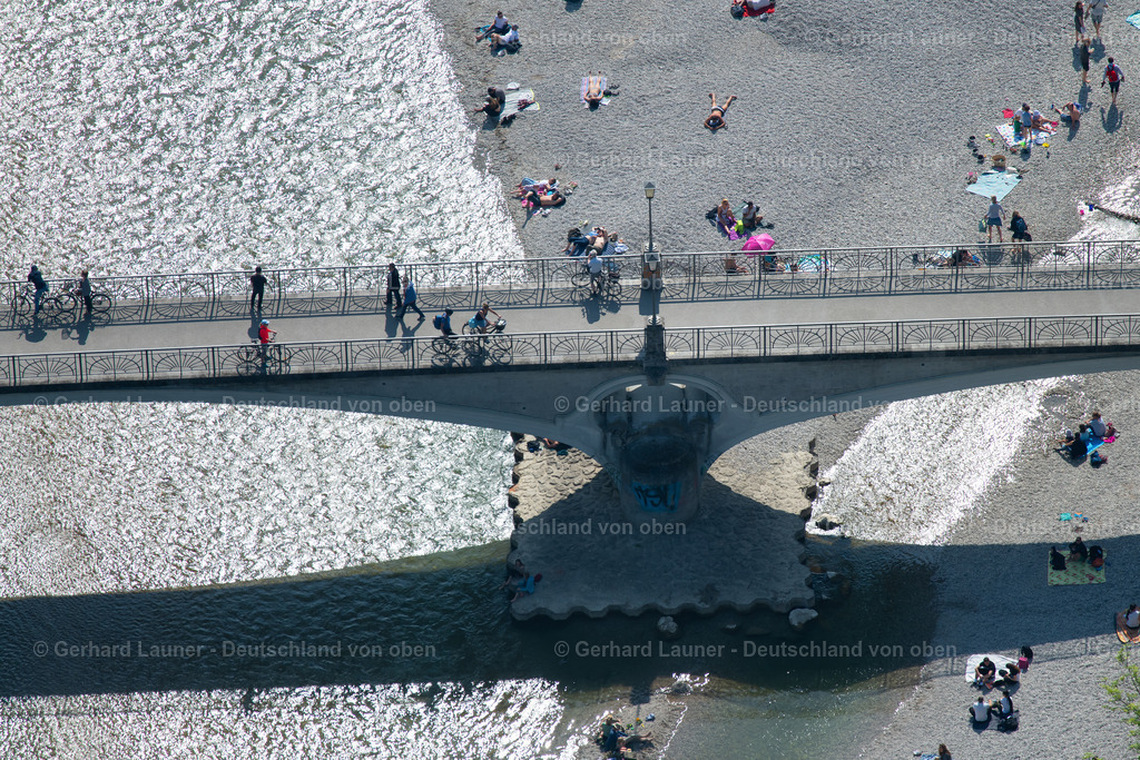 4025018 | Kabelsteg über die Isar, München im Bundesland Bayern