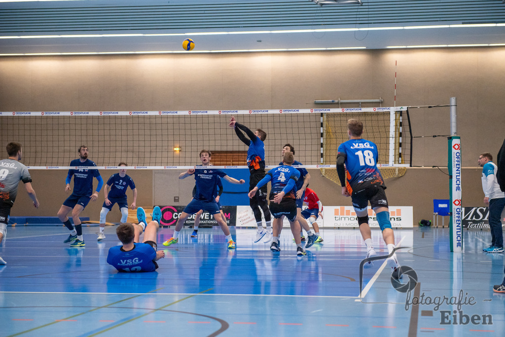 VSG Ammerland-VSG Lüneburg 2 | Volleyball Regionalliga; VSG Ammerland-VSG Lüneburg 2 am 04.02.2024; in Westerstede (Sporthalle Norderstraße), Photo: Philip Eiben 2024 - Realisiert mit Pictrs.com