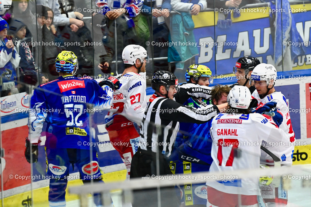 EC IDM Wärmepumpen VSV vs. EC KAC 17.3.2023 | #52 Rivett-Mattinen Nicolas, #27 Hundertpfund Thomas, #13 Collins Chris, #9 Rauchenwald Alexander, #17 Ganahl Manuel, Faustkampf