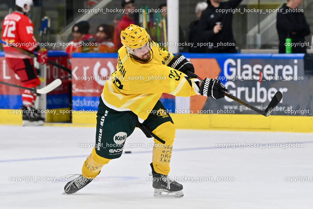 KSV KÄNGURUS vs. EHC Lustenau | #32 Stefan Daniel EHC Lustenau, KSV KÄNGURUS vs. EHC Lustenau, KSV KÄNGURUS vs. EHC Lustenau am 14.03.2026 in Kapfenberg (Sportzentrum Kapfenberg), Austria, (Photo by Bernd Stefan)