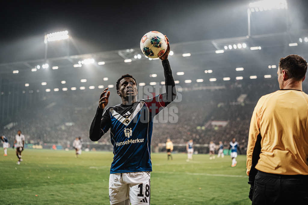 Fußball | Männer | Saison 2025/2026  | Fußball-Bundesliga | 19. Spieltag | FC St. Pauli vs. Hamburger SV | 23.01.2026 | Bakery Jatta (#18, HSV)