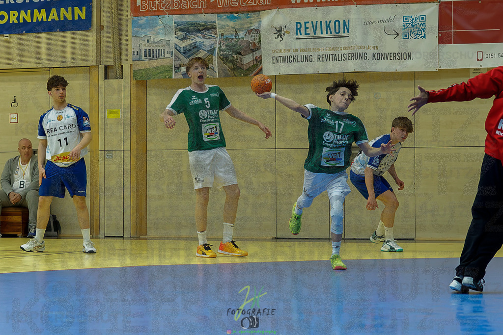 mJC-Regionalliga, Halbfinale Hessenmeisterschaft; HSG Dutenhofen/Münchholzhausen - TSV Pfungstadt | mJC-Regionalliga, Halbfinale Hessenmeisterschaft; HSG Dutenhofen/Münchholzhausen - TSV Pfungstadt am 15.03.2025 in Münchholzhausen (Sporthalle Münchholzhausen)Photo © 2025 - Jörg Heinrich - Realisiert mit Pictrs.com