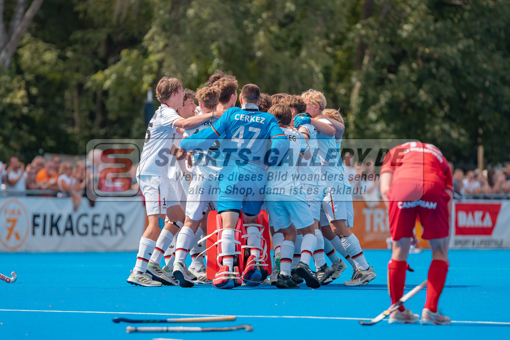 HK_20230716_102923 | Euro Hockey MU18 Boys Finale Belgium vs Germany Championship Girls &amp; Boys am 16.7.2023 CHTC , Krefeld ,