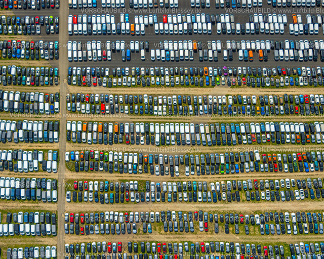 Zuelpich240501729 | Luftbild, Wallenius Wilhelmsen Logistics Germany, Gewerbegebiet Transportunternehmen für PKW und LKW mit Mega Parkplatz, Formen und Farben, Geich, Zülpich, Nordrhein-Westfalen, Deutschland