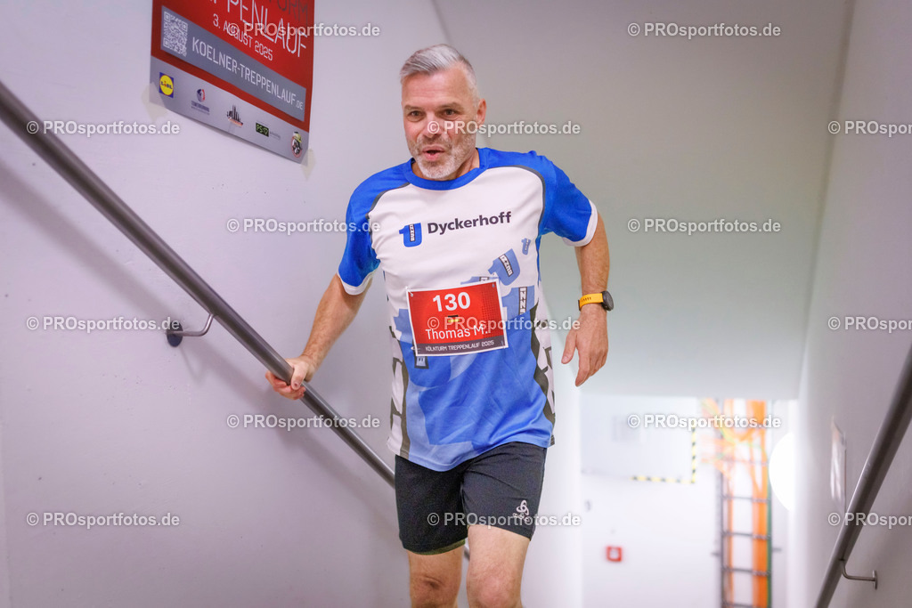 KölnTurm Treppenlauf; Köln, 03.08.2025 | Impressionen vom KölnTurm Treppenlauf am 03.08.2025 in Köln (Nordrhein-Westfalen). 