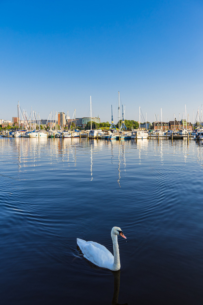 Blick über die Warnow auf die Hansestadt Rostock | Blick über die Warnow auf die Hansestadt Rostock.
