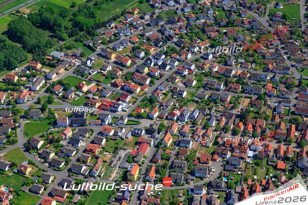 Das Luftbild der Stadt Kemmern wurde 2018 vom Flugzeug heraus erstellt (keine Drohne) Aufnahmehöhe ca.400 Meter- hohe Auflösung für beste Druck-Qualität