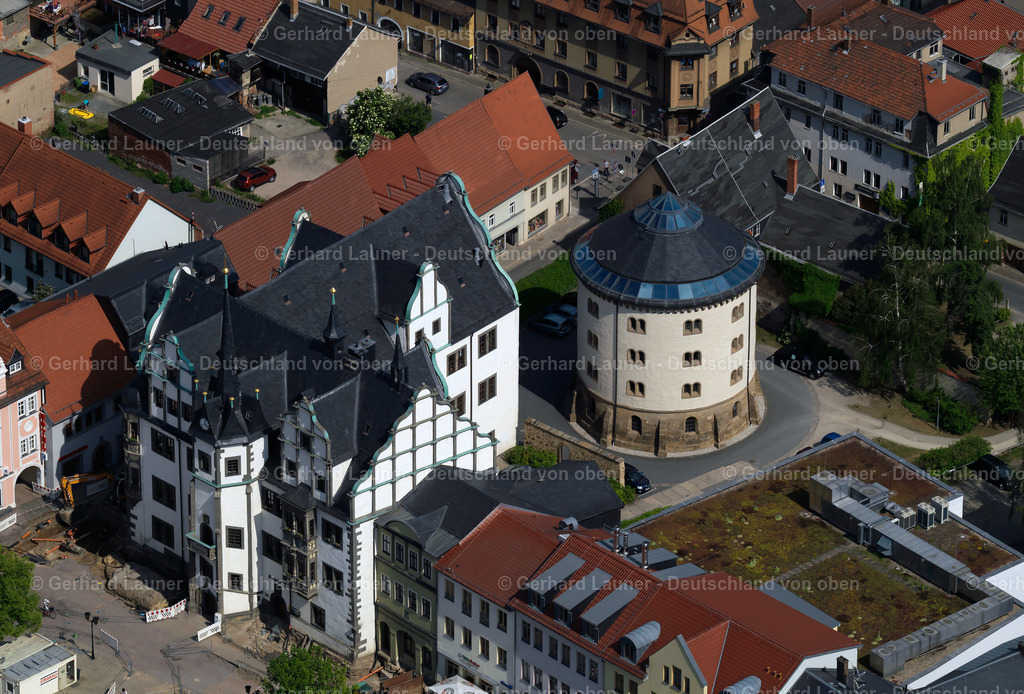 3202082 | Rathaus mit Hutschachtel, Saalfeld/Saale