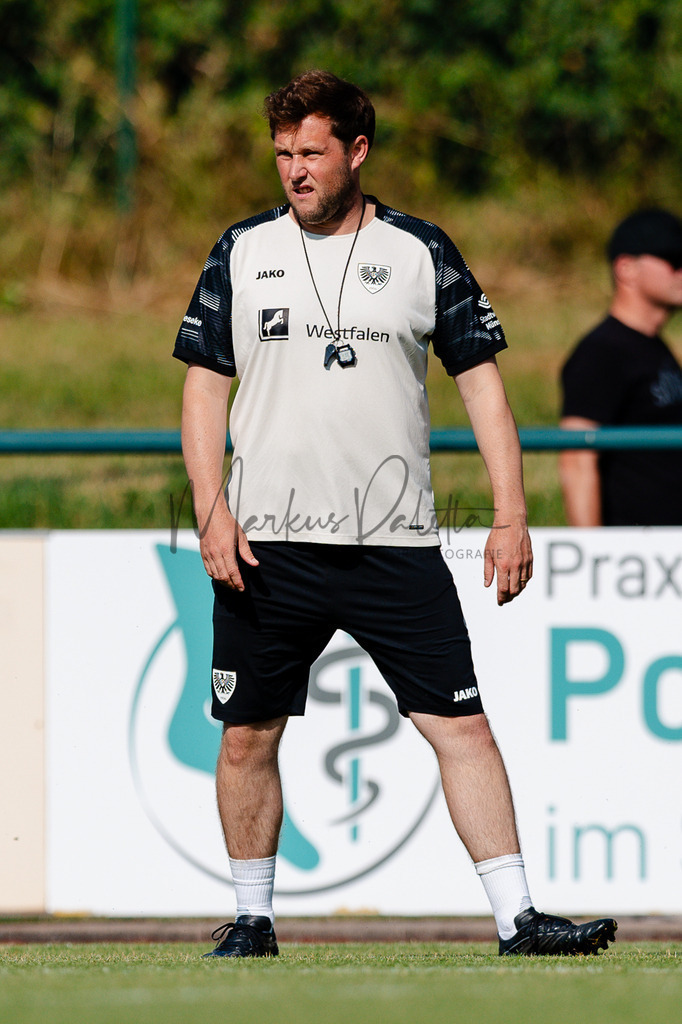 Testspiel, Saison 2026/27: SC Preußen Münster - Kickers Emden | Billerbeck, 10.07.2026: Testspiel, SC Preußen Münster gegen Kickers Emden auf der Anlage des DJK Billerbeck in Billerbeck. Foto: sportfotografie.ms | Markus Paletta - Realisiert mit Pictrs.com