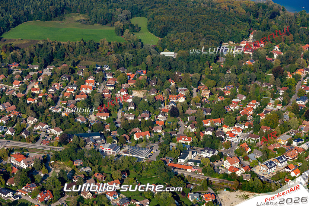 Aktuelles Luftbild von  Schondorf am Ammersee - Die Luftaufnahme wurde 2020 mittels UL-Flugzeug erstellt ( keine Drohne ) - hochauflösende Kamera-Systeme von  Canon -Beste Qualität - Für grossformatige Ausdrucke geeignet. Die Geschenkidee !