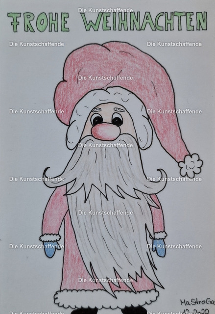 MaStroGa-160846 | Kunstdruck von handgemalter Postkarte. | Art print from hand painted postcard. - Realisiert mit Pictrs.com