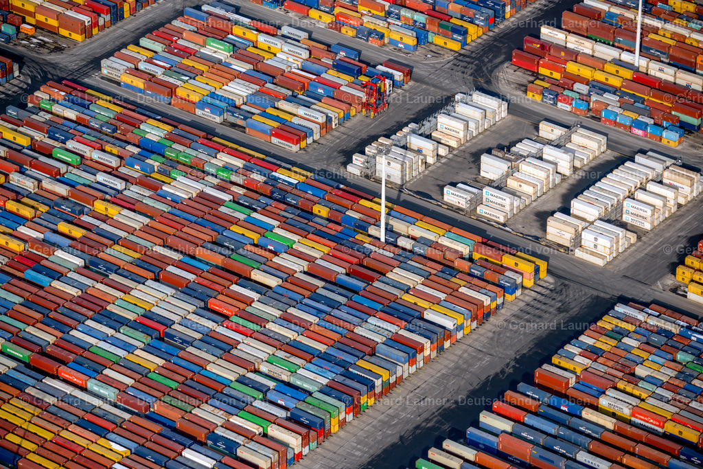 4044636 | farbige Container , Container Terminals, Hafen, Freie und Hansestadt Hamburg