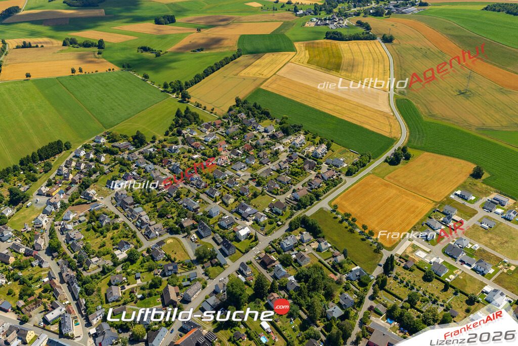 Luftaufnahme von  Weißdorf - Die Luftaufnahme wurde 2025 vom UL-Flugzeug heraus erstellt ( keine Drohne ) - Hochauflösende Luftaufnahme - für professionelle Ausdrucke geeignet. Die Geschenkidee !Mit Lizenz und Bildrechte bestellbar