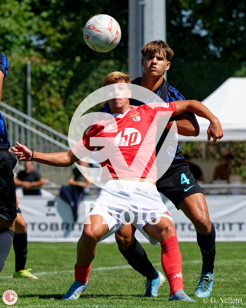 GenevaCup Semi-Final - FC Inter Milan v SL Benfica | during the GenevaCup Semi-Final match between FC Inter Milan and SL Benfica at Stade des Arberes in Meyrin, Switzerland