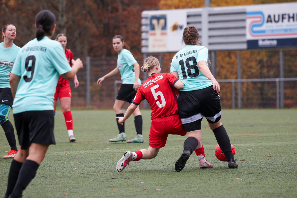 FCHWAS_251102_4638 | 1.FC Heidenheim 1846 II vs. SGM DJK-SV Wasseralfingen/Neuler, Fußball, Frauen, Bezirksliga, 2025/2026, 8. Spieltag, 02.11.2025 in Mergelstetten (Foto: Michael Bulling) - Realisiert mit Pictrs.com
