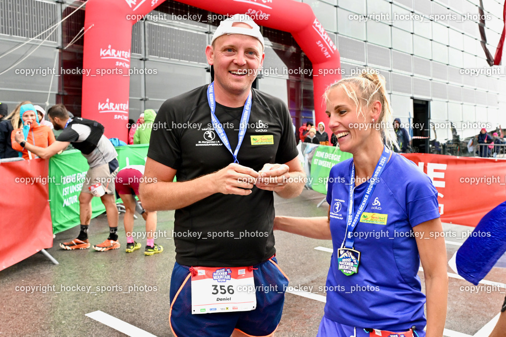 Großglockner Mountain Run | #357 Kilzer Stephanie, #356 Rosmann Daniel, Heiratsantrag, Großglockner Mountain Run, Großglockner Mountain Run 2024 am 07.07.2024 in Heiligenblut (Großglockner), Austria, (Photo by Bernd Stefan)