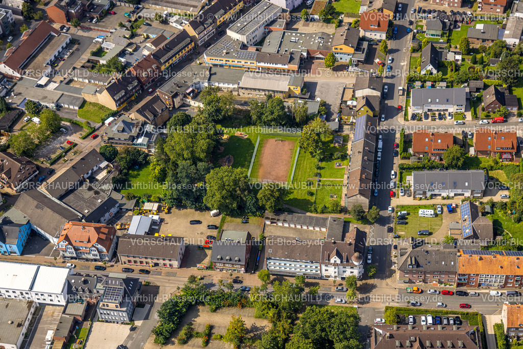 Hamm230900143 | Luftbild, Spielplatz im Wohngebiet Oswaldstraße, Bockum-Hövel, Hamm, Ruhrgebiet, Nordrhein-Westfalen, Deutschland