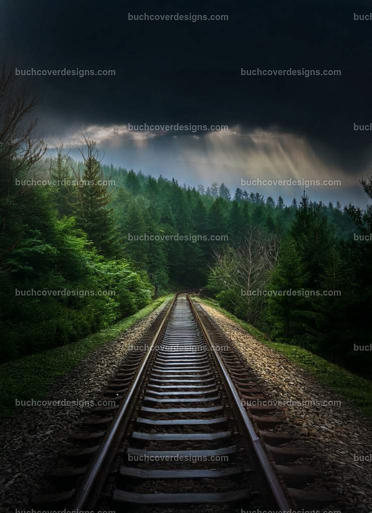 Gleis durch es wald | Entdecken Sie kreative Buch Cover Designs für Self-Publishing-Autoren und Verlage! Unsere maßgeschneiderten Designs ziehen Leser an und bringen Ihre Geschichten visuell zum Leben. Lassen Sie uns Ihr perfektes Cover gestalten!