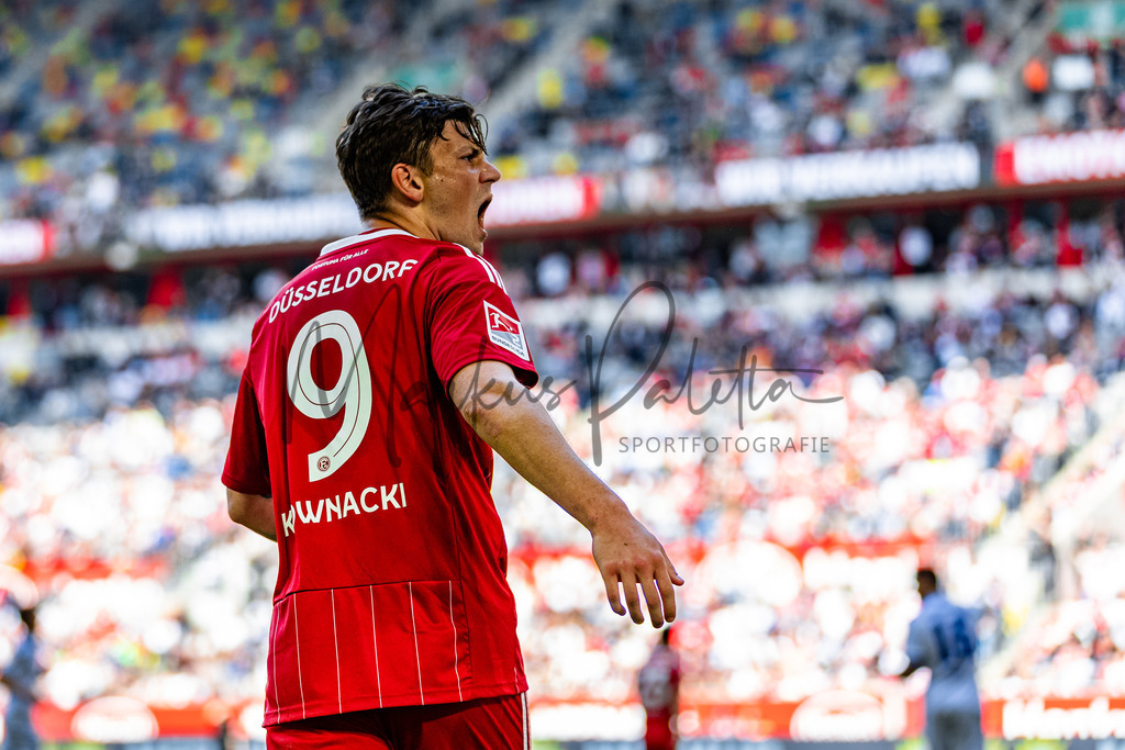 Fortuna Düsseldorf vs. Karlsruher SC | Düsseldorf, 30.04.2023: 2. Bundesliga, 30. Spieltag, Fortuna Düsseldorf gegen Karlsruher SC in der Merkur Arena in Düsseldorf. Foto: sportfotografie.ms | Markus Paletta - Realisiert mit Pictrs.com