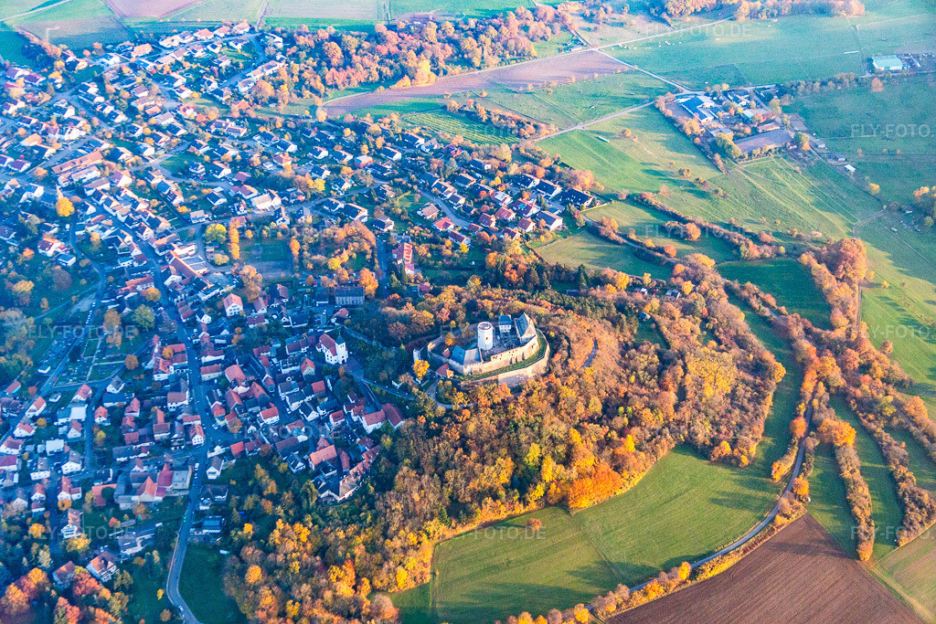 Luftbild: Museum Veste Otzberg im Ortsteil Hering in Otzberg im Bundesland Hessen in Deutschland. Foto: IMG_085060.jpg vom 01.11.2015 durch Werner Riehm/FLY-FOTO.de