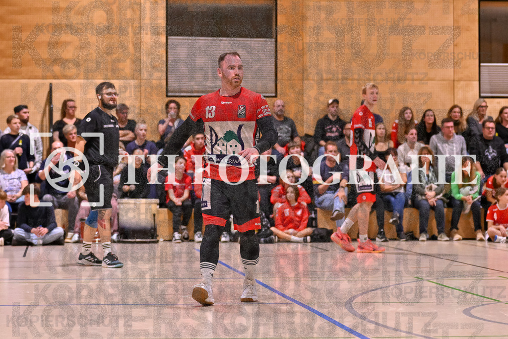 GER, SG Maulburg/Steinen - HSG Dreiland, Handball, Landesliga Suedbaden, 4. Spieltag, Saison 2024/2025, 12.10.2024 | Andre Leuchtmann (SG Maulburg/Steinen, #13)GER, SG Maulburg/Steinen - HSG Dreiland, Handball, Landesliga Suedbaden, 4. Spieltag, Saison 2024/2025, 12.10.2024Foto: TH Fotografie/Thomas Hess