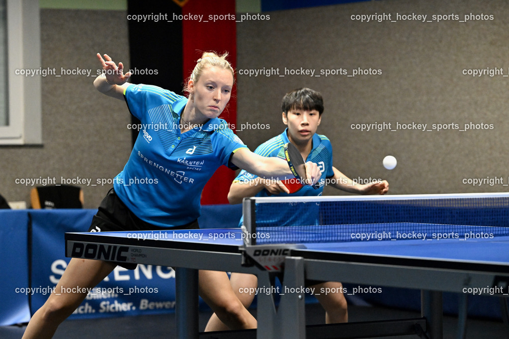 SCO Sprengnetter Bodensdorf vs. SU Sparkasse Kufstein  | Strazar Katarina, Yun-En Tsai, Doppel SCO Bodensdorf, SCO Sprengnetter Bodensdorf vs. SU Sparkasse Kufstein , SCO Sprengnetter Bodensdorf vs. SU Sparkasse Kufstein am 08.02.2026 in Bodensdorf (SCO Sportheim), Austria, (Photo by Bernd Stefan)