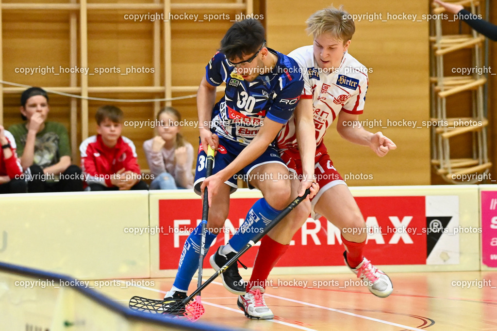 VSV Unihockey vs. KAC Floorball 4.2.2023 | #30 Christoph Steiner, #14 Pascal Fina