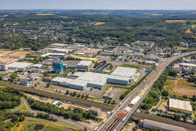 Schwelm230708797 | Luftbild, Baustelle Autobahn A1, Anschlussstelle Wuppertal-Langerfeld, Loh, Schwelm, Ruhrgebiet, Nordrhein-Westfalen, Deutschland