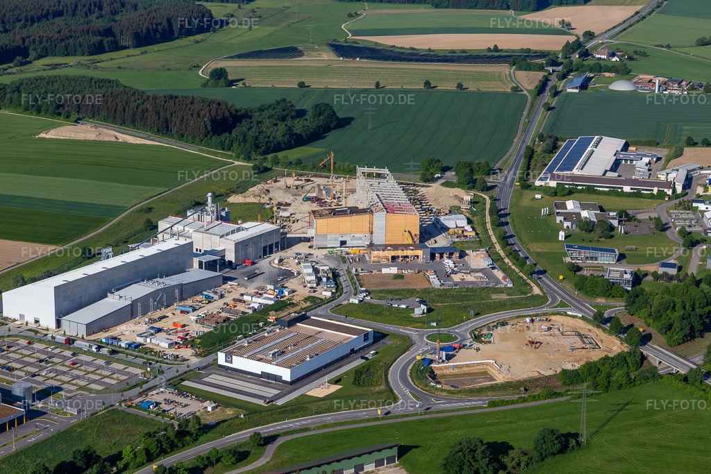 Luftbild: Industriepark Nördlicher Bodensee mit best wood SCHNEIDER® GmbH Leitishofen in Meßkirch im Bundesland Baden-Württemberg in Deutschland.Foto: IMG_132205.jpg vom 27.05.2022 durch Werner Riehm/FLY-FOTO.debest wood SCHNEIDER | Holz und Holzfaserdämmstoffe für den HolzbauStadt MeßkirchIndustriepark nördlicher Bodensee
