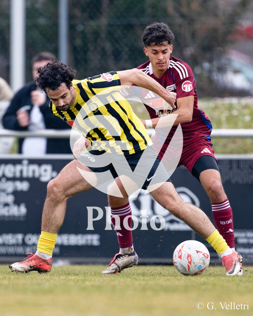 1ere Ligue Classic - Meyrin FC v Servette FC M-21 | during the 1ere Ligue Classic game between Meyrin FC and Servette FC M-21 at Stade des Arberes in Meyrin, Switzerland