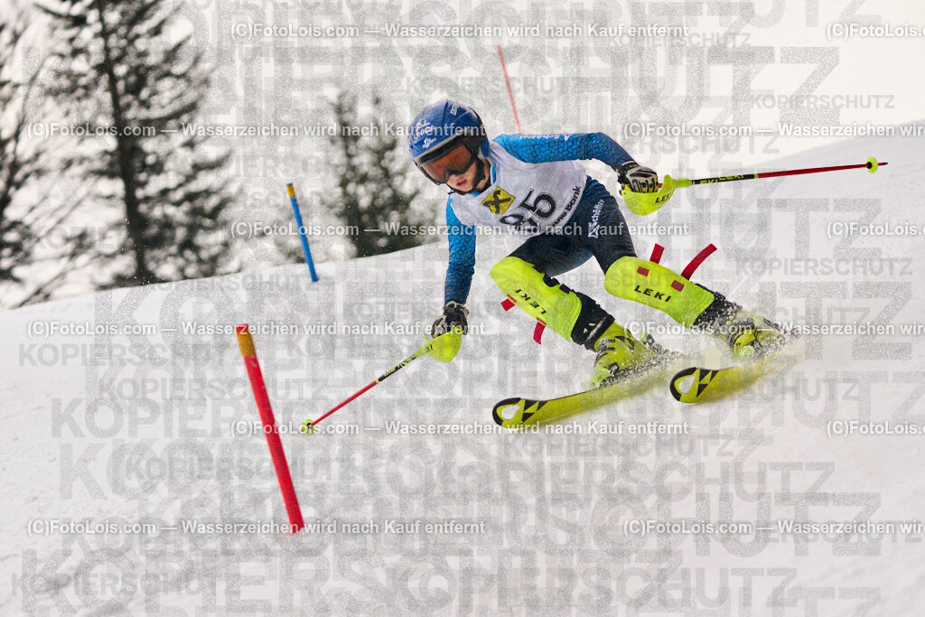 ALP3808_KinderCup-SL_STMK_Strallegg_Thanner Timo Maximilian | Raiffeisen KINDERCUP Alpin, SLALOM auf der JogllandStreif in Strallegg am So 23. Februar 2025. Veranstaller: Steirischer Skiverband (5000). Skiunion Strallegg (5197).