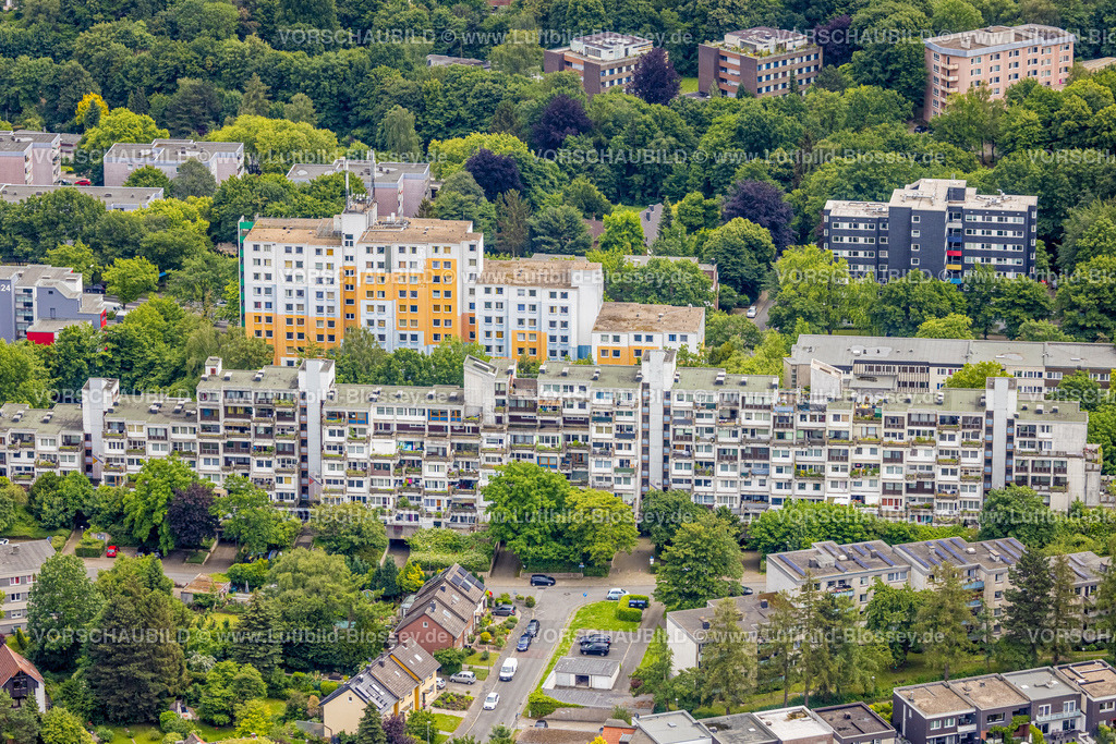 Bochum220603716 | Luftbild, Studentenwohnheim, Papageienhaus, Querenburg, Bochum, Ruhrgebiet, Nordrhein-Westfalen, Deutschland
