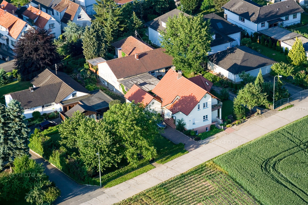 Luftbild: Speyerstr im Ortsteil Schaidt in Wörth im Bundesland Rheinland-Pfalz in Deutschland. Foto: IMG_2729.jpg vom 11.06.2006 durch Werner Riehm/FLY-FOTO.de