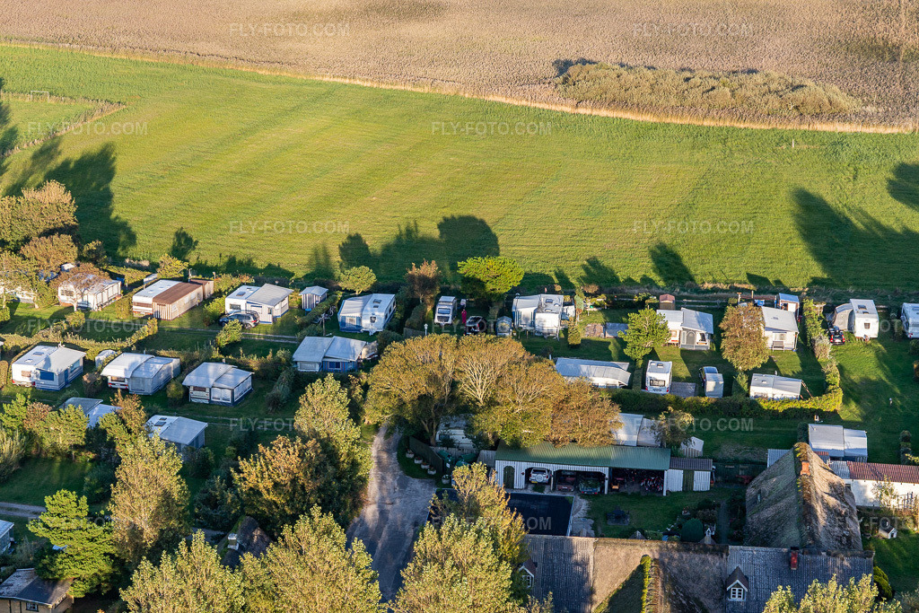 Aerial view: Ny Camping, Sønderho in Fanø in the state South Denmark, Denmark.Photo: IMG_118889.jpg taken on 09/21/2019 by Werner Riehm/FLY-FOTO.comResolution of the original: 5472 x 3648 px
