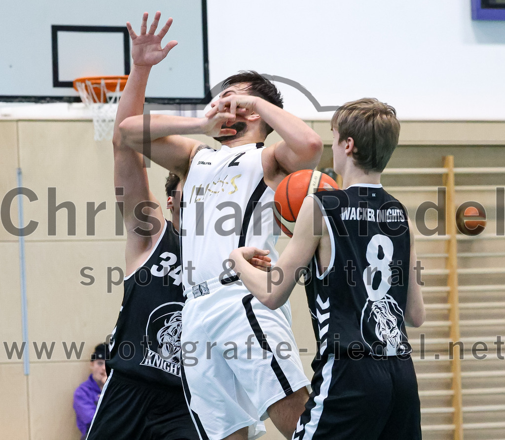 2023-03-26_007_TSV_Vaterstetten_gegen_Wacker_Knights_Burghausen | Vaterstetten, Deutschland, 26.03.2023:
Basketball, Bayernliga Herren Südost 2022 / 2023, 17. Spieltag, TSV Vaterstetten gegen Wacker Knights Burghausen, Endergebnis: 

Christian Balszuweit (TSV Vaterstetten, #2)

Foto: Christian Riedel / fotografie-riedel.net