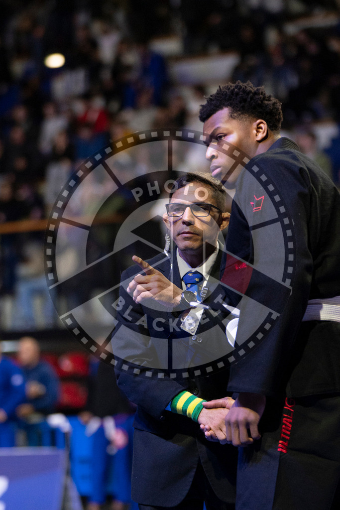 20240119PBB1080 | Fighters compete during the IBJJF European Championship in Paris, France, on January 19, 2024.
