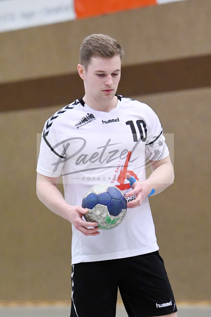 20200125_TEURWD_0029 | Handball, Herren:   beim Spiel der Landesklasse Süd zwischen SG Teuto Handball vs. RW Damme am 25.01.2020 in der Sporthalle-Gellenbeck in Hagen a.T.W., Deutschland.(Foto von Nico Paetzel) - Realisiert mit Pictrs.com