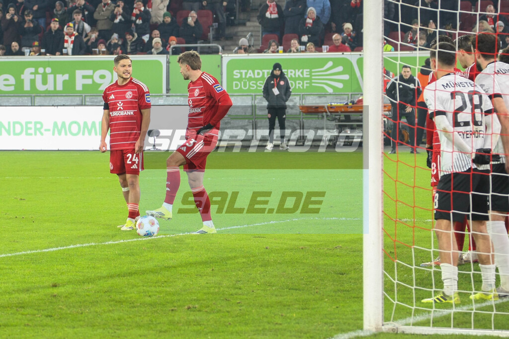 Fortuna Düsseldorf  Saison 25/26 - © Sportfoto-Sale (MK) | Florent Muslija und Christopher Lenz - Fortuna Düsseldorf - SC Preußen Münster 25/26 - © Sportfoto-Sale (MK) - Realisiert mit Pictrs.com