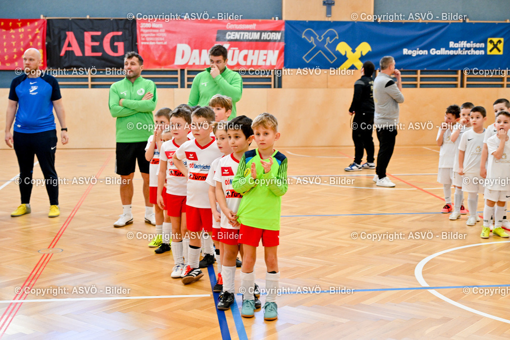 ASVÖ_ Fussballturnier SV Gallneukirchen_ 08.02.2025-120 | 08.02.2025, Gallneukirchen, AUT, ASVÖ, Fussball Nachwuchs Hallenturnier 2025, SV Gallneukirchen im Bild Teilnehmer U 7©Harald Dostal / fodo.media - Realisiert mit Pictrs.com