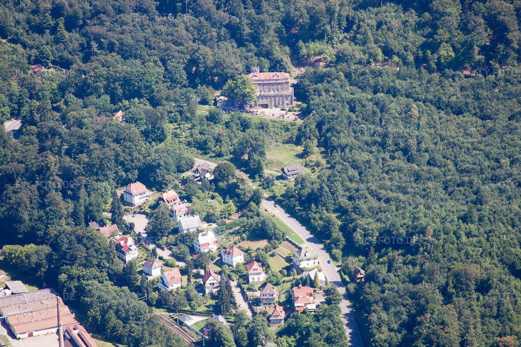 Luftbild: Wilhelmshöhe in Ettlingen im Bundesland Baden-Württemberg in Deutschland. Foto: IMG_42043.jpg vom 27.06.2011 durch Werner Riehm/FLY-FOTO.de