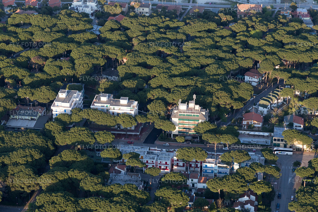 Aerial view: View of the town in Lido degli Estensi in the state Emilia Romagna, Italy.Photo: IMG_098714.jpg taken on 04/06/2017 by Werner Riehm/FLY-FOTO.comResolution of the original: 5472 x 3648 px