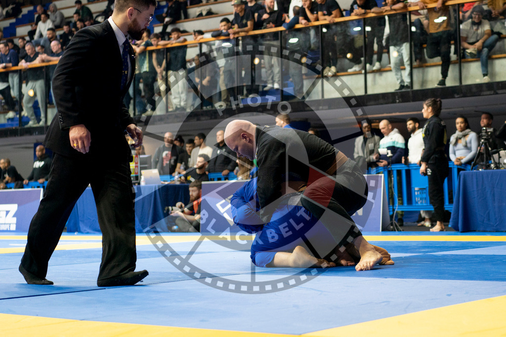 20240124PBB01564 | Fighters compete during the second day of the IBJJF European Championship in Paris, France, on January 24, 2024.