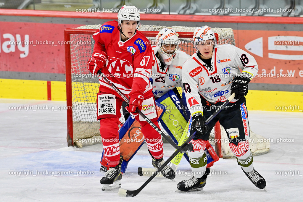 EC KAC Future Team vs. Rittner Buam 16.11.202 | #87 Piuk Tobias, 29 Furlong Colin, #18 Uffelmann Hannes